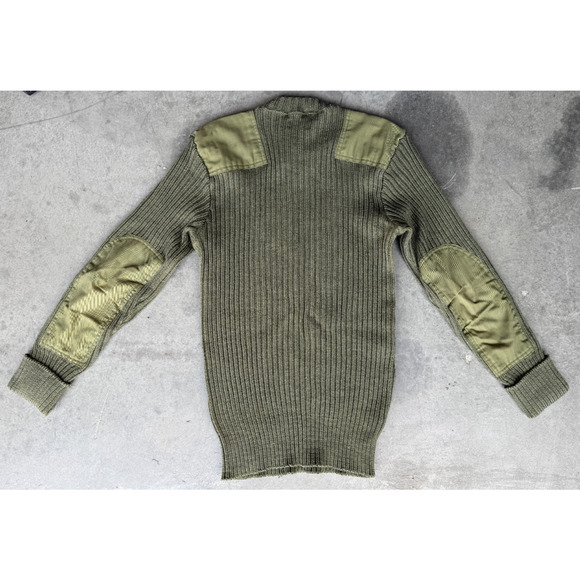 Vintage 90s USMC Size Small Sweater Service Wool Marine Corps Green - Picture 6 of 6